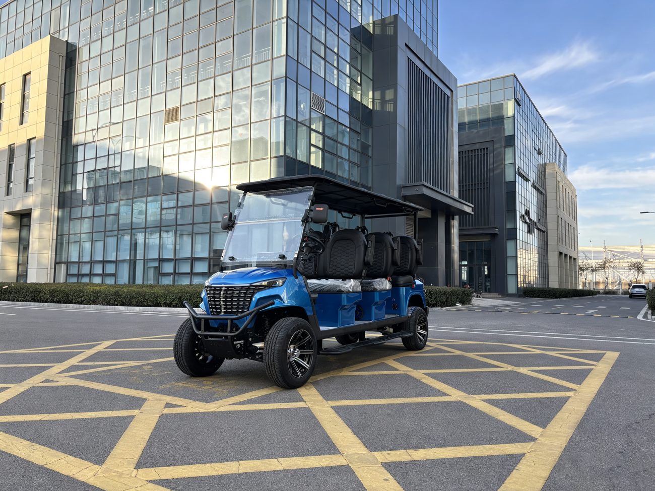 Sky blue 4-seat with canopy